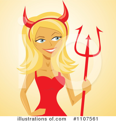 Devil Woman Clipart #1107561 by Amanda Kate