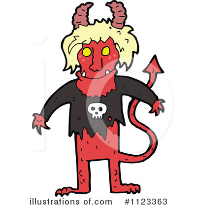 Royalty-Free (RF) Devil Clipart Illustration by lineartestpilot - Stock Sample #1123363
