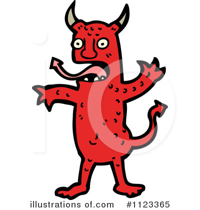 Royalty-Free (RF) Devil Clipart Illustration by lineartestpilot - Stock Sample #1123365