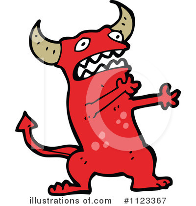 Royalty-Free (RF) Devil Clipart Illustration by lineartestpilot - Stock Sample #1123367