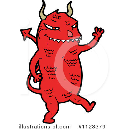 Royalty-Free (RF) Devil Clipart Illustration by lineartestpilot - Stock Sample #1123379