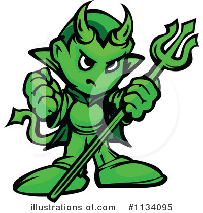 Royalty-Free (RF) Devil Clipart Illustration by Chromaco - Stock Sample #1134095
