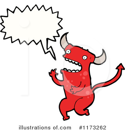 Royalty-Free (RF) Devil Clipart Illustration by lineartestpilot - Stock Sample #1173262