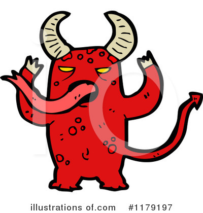 Royalty-Free (RF) Devil Clipart Illustration by lineartestpilot - Stock Sample #1179197