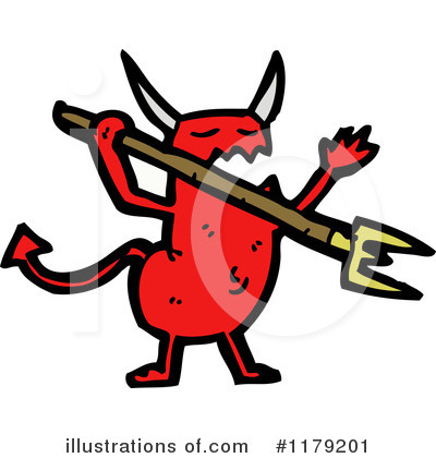 Royalty-Free (RF) Devil Clipart Illustration by lineartestpilot - Stock Sample #1179201