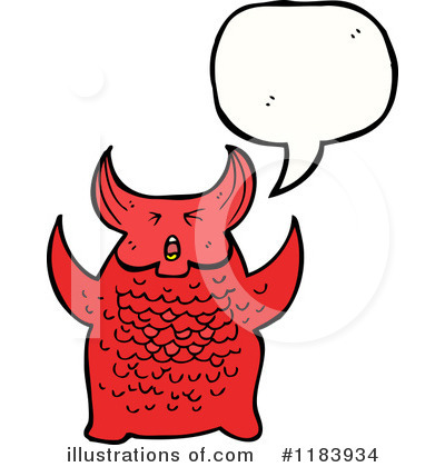 Royalty-Free (RF) Devil Clipart Illustration by lineartestpilot - Stock Sample #1183934