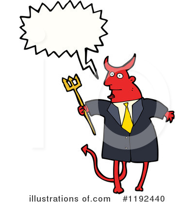 Royalty-Free (RF) Devil Clipart Illustration by lineartestpilot - Stock Sample #1192440