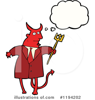 Royalty-Free (RF) Devil Clipart Illustration by lineartestpilot - Stock Sample #1194202