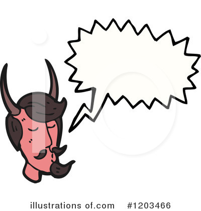 Royalty-Free (RF) Devil Clipart Illustration by lineartestpilot - Stock Sample #1203466