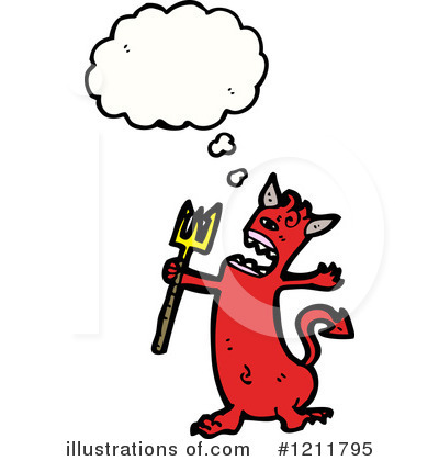 Royalty-Free (RF) Devil Clipart Illustration by lineartestpilot - Stock Sample #1211795