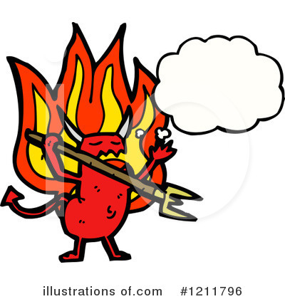 Royalty-Free (RF) Devil Clipart Illustration by lineartestpilot - Stock Sample #1211796