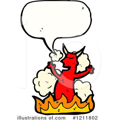 Royalty-Free (RF) Devil Clipart Illustration by lineartestpilot - Stock Sample #1211802