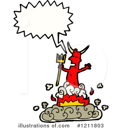 Royalty-Free (RF) Devil Clipart Illustration by lineartestpilot - Stock Sample #1211803