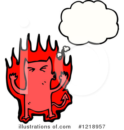 Royalty-Free (RF) Devil Clipart Illustration by lineartestpilot - Stock Sample #1218957