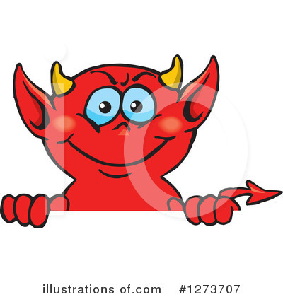 Royalty-Free (RF) Devil Clipart Illustration by Dennis Holmes Designs - Stock Sample #1273707