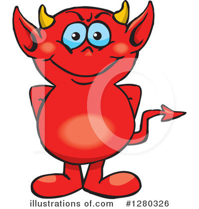 Royalty-Free (RF) Devil Clipart Illustration by Dennis Holmes Designs - Stock Sample #1280326