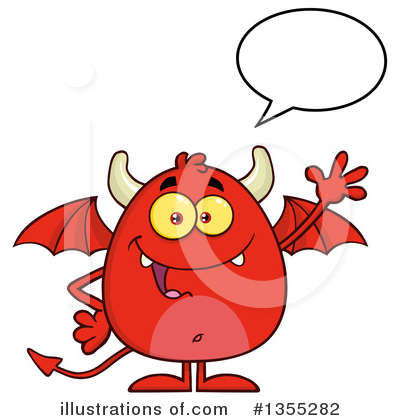 Royalty-Free (RF) Devil Clipart Illustration by Hit Toon - Stock Sample #1355282