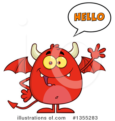 Royalty-Free (RF) Devil Clipart Illustration by Hit Toon - Stock Sample #1355283
