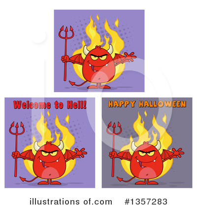Royalty-Free (RF) Devil Clipart Illustration by Hit Toon - Stock Sample #1357283