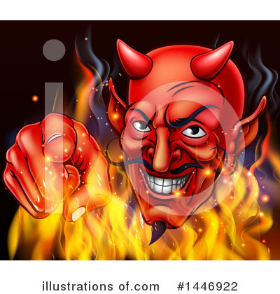 Royalty-Free (RF) Devil Clipart Illustration by AtStockIllustration - Stock Sample #1446922