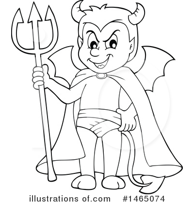 Royalty-Free (RF) Devil Clipart Illustration by visekart - Stock Sample #1465074