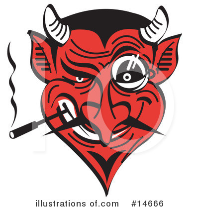 Royalty-Free (RF) Devil Clipart Illustration by Andy Nortnik - Stock Sample #14666