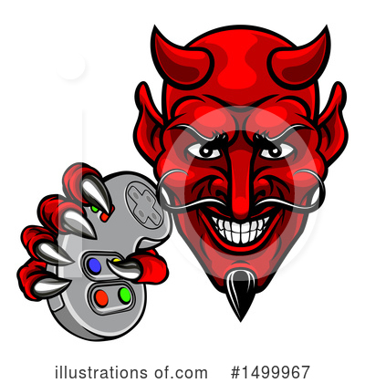 Royalty-Free (RF) Devil Clipart Illustration by AtStockIllustration - Stock Sample #1499967