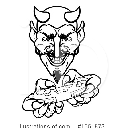 Royalty-Free (RF) Devil Clipart Illustration by AtStockIllustration - Stock Sample #1551673