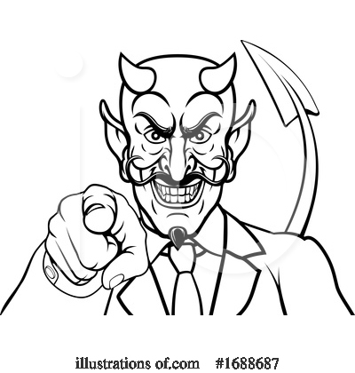 Royalty-Free (RF) Devil Clipart Illustration by AtStockIllustration - Stock Sample #1688687