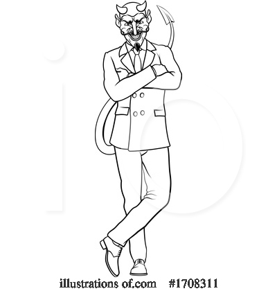 Royalty-Free (RF) Devil Clipart Illustration by AtStockIllustration - Stock Sample #1708311