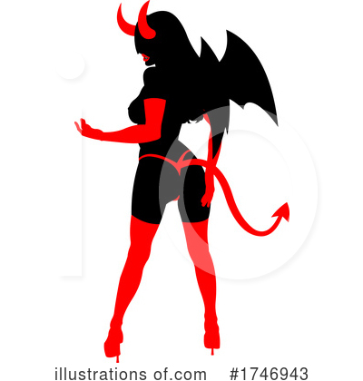 Royalty-Free (RF) Devil Clipart Illustration by Hit Toon - Stock Sample #1746943