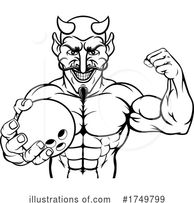 Royalty-Free (RF) Devil Clipart Illustration by AtStockIllustration - Stock Sample #1749799