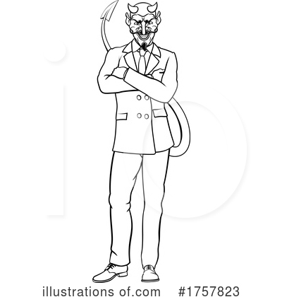 Devil Businessman Clipart #1757823 by AtStockIllustration