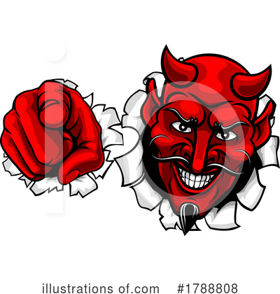 Royalty-Free (RF) Devil Clipart Illustration by AtStockIllustration - Stock Sample #1788808