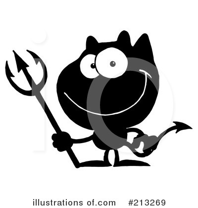 Royalty-Free (RF) Devil Clipart Illustration by Hit Toon - Stock Sample #213269