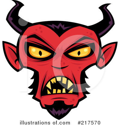 Royalty-Free (RF) Devil Clipart Illustration by John Schwegel - Stock Sample #217570