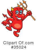 Devil Clipart #35024 by Dennis Holmes Designs