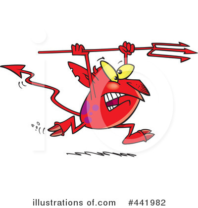 Royalty-Free (RF) Devil Clipart Illustration by toonaday - Stock Sample #441982