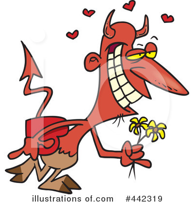 Royalty-Free (RF) Devil Clipart Illustration by toonaday - Stock Sample #442319