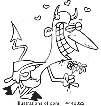 Royalty-Free (RF) Devil Clipart Illustration by toonaday - Stock Sample #442322