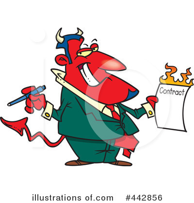 Royalty-Free (RF) Devil Clipart Illustration by toonaday - Stock Sample #442856