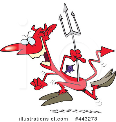 Royalty-Free (RF) Devil Clipart Illustration by toonaday - Stock Sample #443273