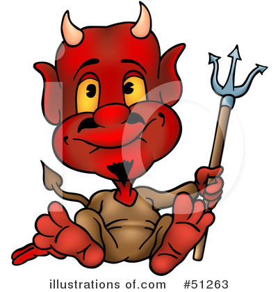 Royalty-Free (RF) Devil Clipart Illustration by dero - Stock Sample #51263