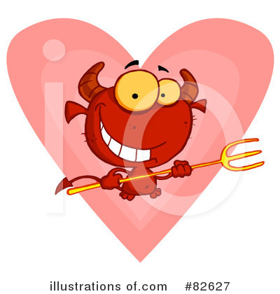 Royalty-Free (RF) Devil Clipart Illustration by Hit Toon - Stock Sample #82627