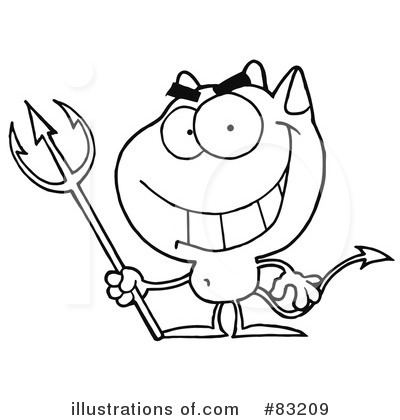 Royalty-Free (RF) Devil Clipart Illustration by Hit Toon - Stock Sample #83209