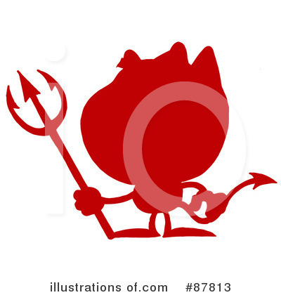 Royalty-Free (RF) Devil Clipart Illustration by Hit Toon - Stock Sample #87813