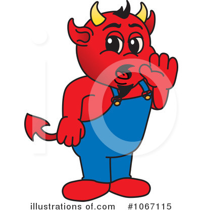 Royalty-Free (RF) Devil Mascot Clipart Illustration by Mascot Junction - Stock Sample #1067115