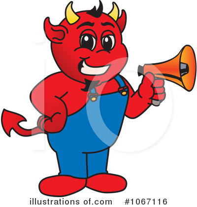 Royalty-Free (RF) Devil Mascot Clipart Illustration by Mascot Junction - Stock Sample #1067116