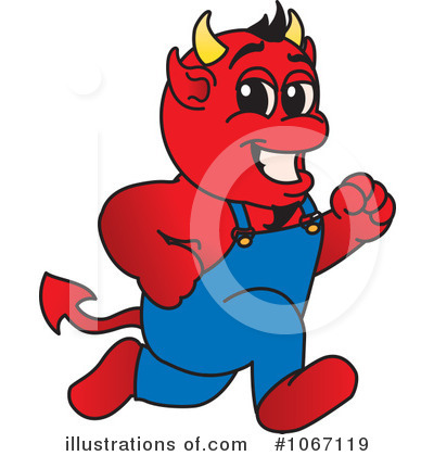 Royalty-Free (RF) Devil Mascot Clipart Illustration by Mascot Junction - Stock Sample #1067119