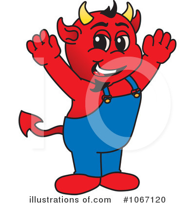 Royalty-Free (RF) Devil Mascot Clipart Illustration by Mascot Junction - Stock Sample #1067120